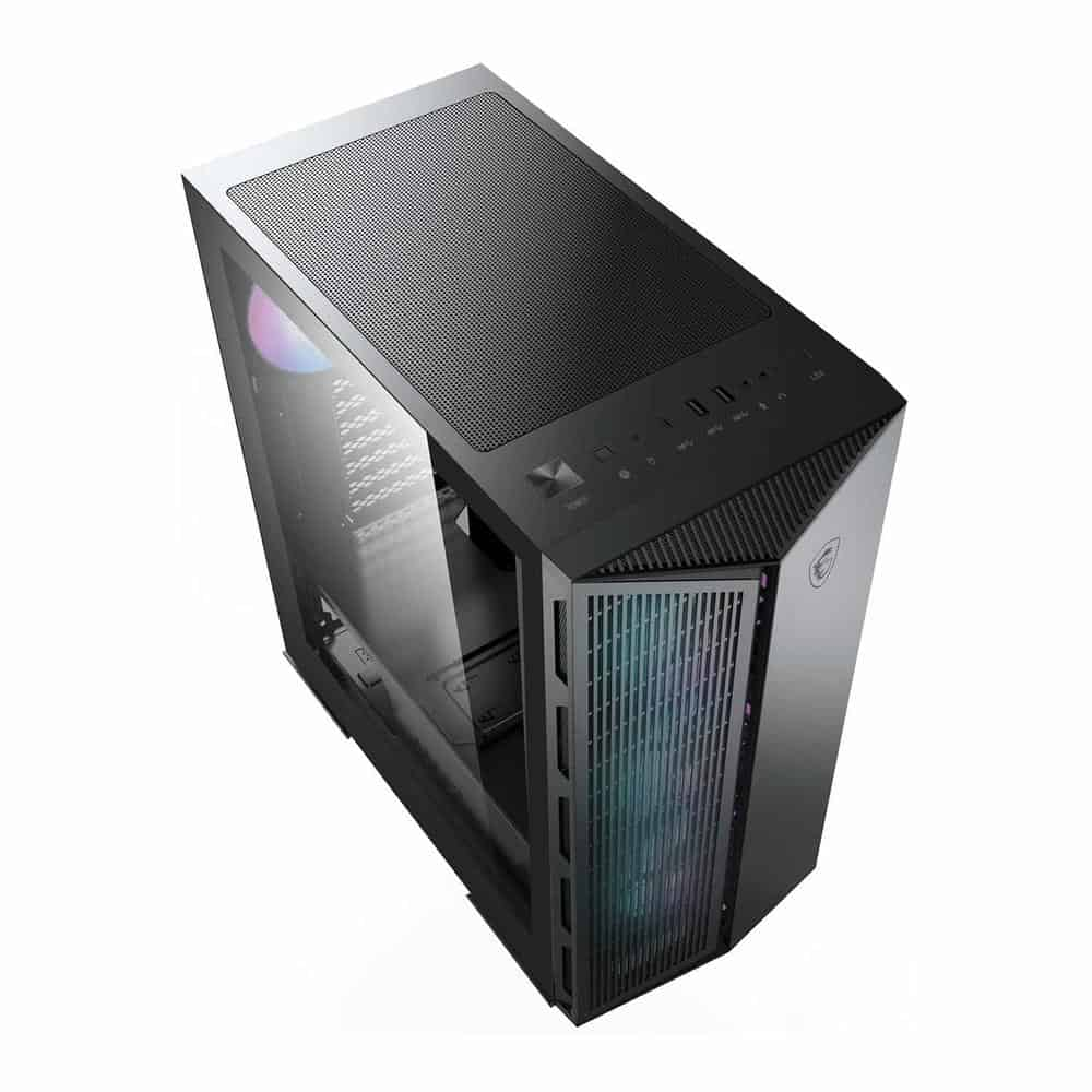 (image for) MSI MPG GUNGNIR 111R Black Mid Tower Tempered Glass PC Gaming Case